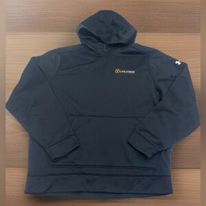Under Armour Life Fitness Performance Hoodie Mens L Black Pullover Outdoors READ